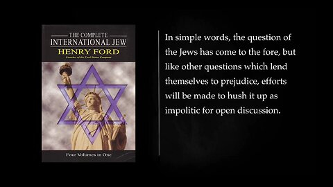 THE INTERNATIONAL JEW The World's Foremost Problem | Henry Ford (1920) [Audiobook]