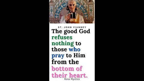 God grant our prayers by St. John Vianney #shorts