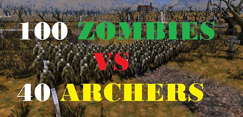 100 ZOMBIES VS 40 ARCHERS