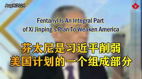 Fentanyl is an integral part of Xi Jinping’s plan to weaken America 芬太尼是习近平削弱美国计划的一个组成部分