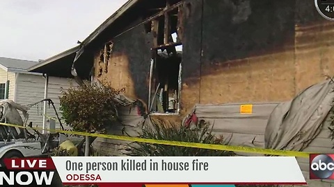 Odessa house fire kills one person, sends another to the hospital