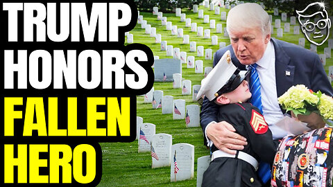 Trump Visits Grave of Fallen Marine With Hero's Son in Dad's Uniform on Memorial Day | So Moving!