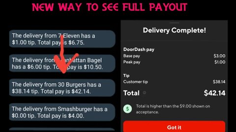 #DoorDash #Dashers View #Hidden Costumer Tip New Way FULL #Payout #DeclineNow 🍒👌😎☝See #Tips #Upfront