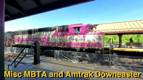 Amtrak and MBTA Trains around Southern New Hampshire and Haverhill, MA