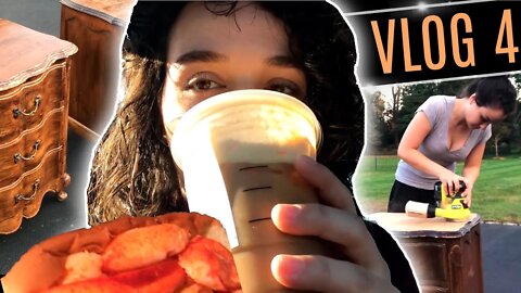 Refinishing Nightstands and Pumpkin Cold Brews | VLOG 4