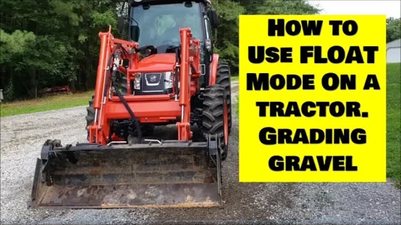 How to use Float Mode on a Tractor Loader. Kioti tractor leveling