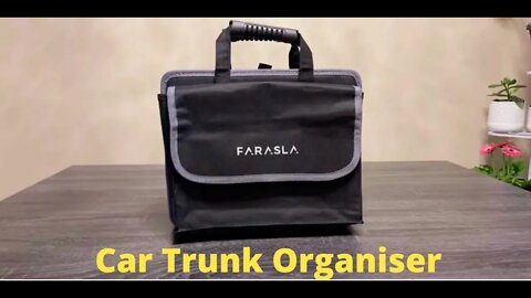 Waterproof Trunk Organizer with Insulated Leakproof Cooler Bag, Foldable Cover.