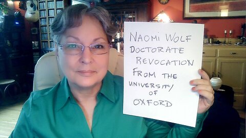 Naomi Wolf Must Have Her Doctorate Revoked