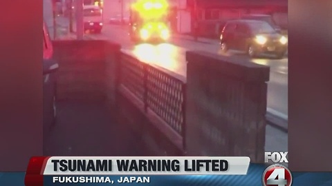 Tsunami warning lifted