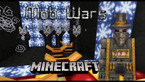 MINECRAFT MOB WARS - EVOKER vs IRON GOLEM It's like Mortal Kombat in Minecraft