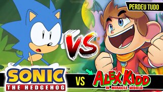 Jogo Destruido Pelo Sonic | Alex Kidd #shorts