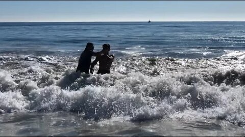 Baptizing my youngest brother