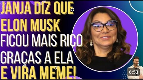 In Brazil, Janja says that Elon Musk became richer thanks to her and becomes a meme!