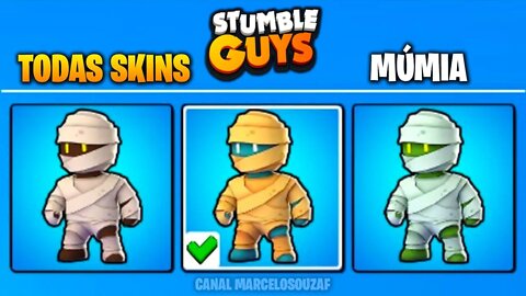 Todas Skins da Múmia do Stumble Guys