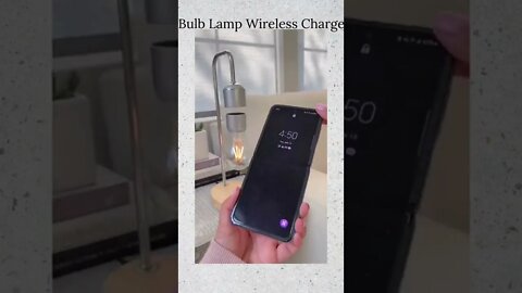 Bulb Lamp with Wireless Charger for Smart Phones Apple Android #shorts