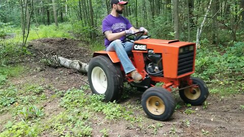 Skidding logs with the Case 446