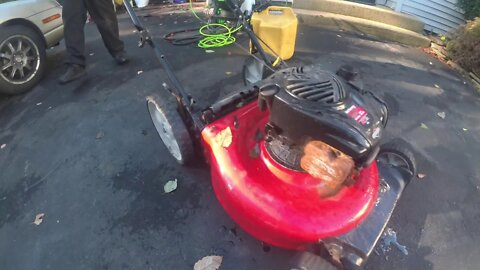 FREE MTD 140cc Lawn Mower NO START HOW TO CLEAN OR REPLACE CARB Briggs and Stratton PLASTIC CARB