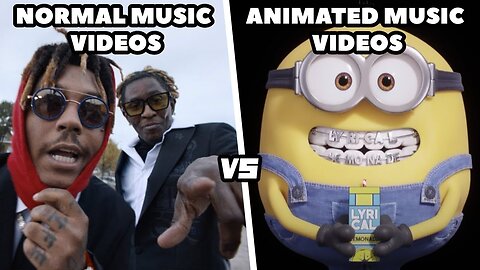 NORMAL MUSIC VIDEOS vs ANIMATED MUSIC VIDEOS