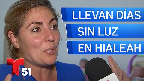 Residentes llevan días sin electricidad en edificio de Hialeah