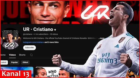 Ronaldo's YouTube channel set the world record