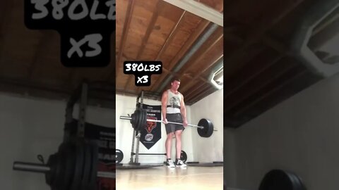 380x3 deadlift #shorts