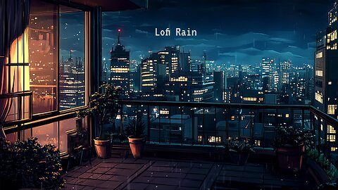 Lofi Rain 🌨️Playlist 1980s lofi hip hop 🌃 Chill Beats To Relax / Study To