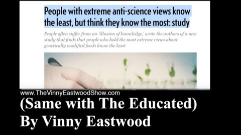 Extreme Anti Science People Know The Least Science! Vinny Eastwood Rant - 19 January 2019