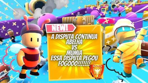 ⭐ JOGUEI DISPUTANDO + MUMIA VS ABELHA E DEU ISSO! 🔥 STUMBLE GUYS ‹ RED ZONE ›