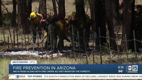 Monitoring illegal campfires alongside Flagstaff fire crews