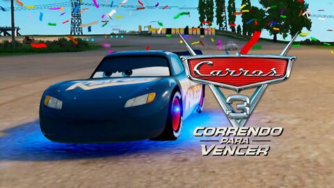 CARROS 3 CORRENDO PARA VENCER #11 - Relâmpago McQueen azul Fabuloso Doc Hudson! (Dublado em PT-BR)