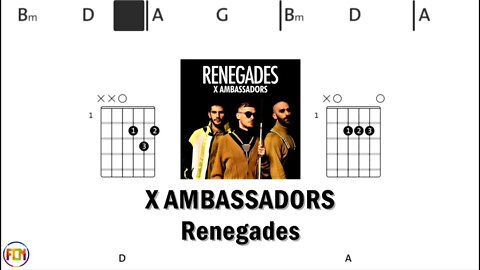 X AMBASSADORS Renegades - Guitar Chords & Lyrics HD