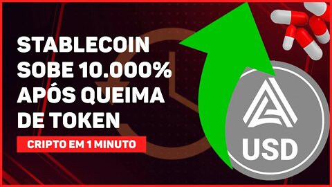 C1: STABLECOIN SOBE 10.000% APÓS QUEIMA DE TOKEN