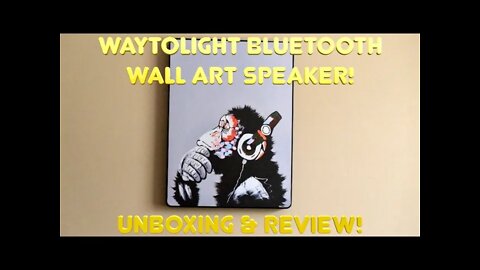 WayToLight Bluetooth Wall Art Speaker: Unboxing & Review!