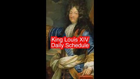 King Louis XIV Daily Routine #shorts