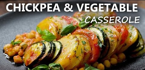 Chickpea and vegetable casserole recipe | healthy vegan and vegetarian meal ideas | chickpea recipes