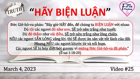 #25 HÃY BIỆN LUẬN (MAR 4-2023)