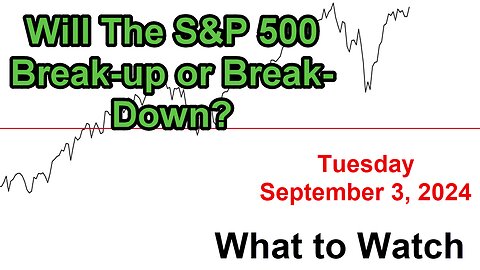 S&P 500 What to Watch for Tuesday September 3, 2024