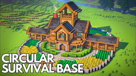 Minecraft: How to build a Circular Survival Base | Tutorial