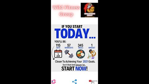 🔥If you start today, you will be closer to achieving your goals🔥#fitness🔥#wildfitnessgroup🔥#shorts🔥