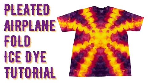 Tie-Dye Designs: Pleated Airplane Fold DOI Ice Dye | Radio Wave