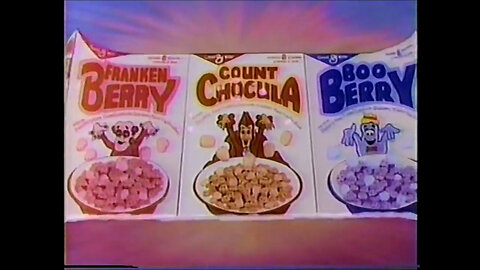 August 26, 1986 - Frankenberry, Count Chocula & Booberry Commercial