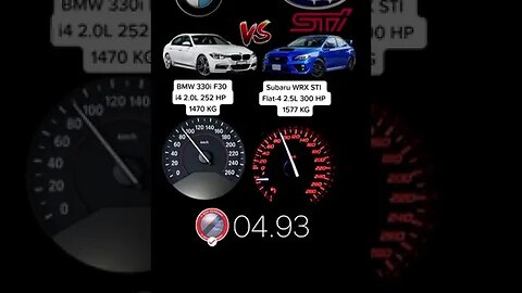 BMW 330i VS SUBARU WRX STI