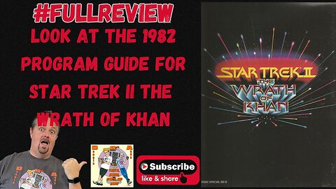 Look at the 1982 Program Guide for Star Trek II The Wrath of Khan #fullreview