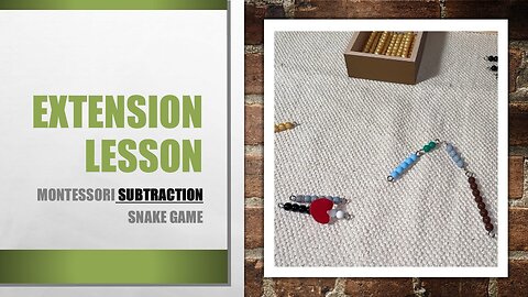 Subtraction Snake Game EXTENSION lesson + Control of Error