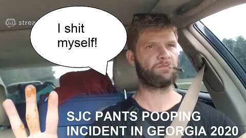 Scuffed Justin Carrey pants pooping and pulled over by cops incident - Georgia 2020