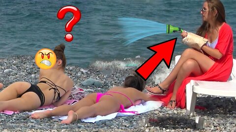 WATER GUN SPRAY PRANK!! Best of Just For Laughs