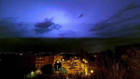 Tormenta eléctrica, sin truenos (30 agosto 2024) (Pozuelo de Alarcón, Madrid. España).