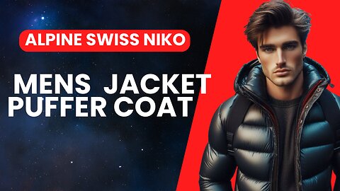 Alpine Swiss Niko Mens Down Alternative Jacket Puffer Coat Packable Warm Insulation & Lightweight