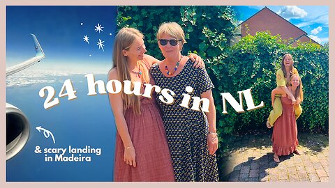 24 hours in The Netherlands | Surprise visit to my mom 💛 and scary landing in Madeira ✈️