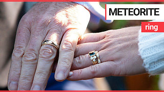 Couple create wedding rings made out of meteorite